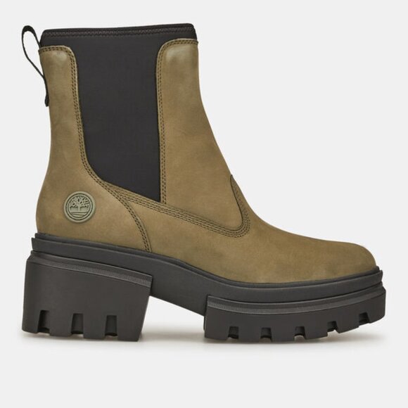NEWTIMBERLAND Mid Chelsea Boots lichen green for women 864tn